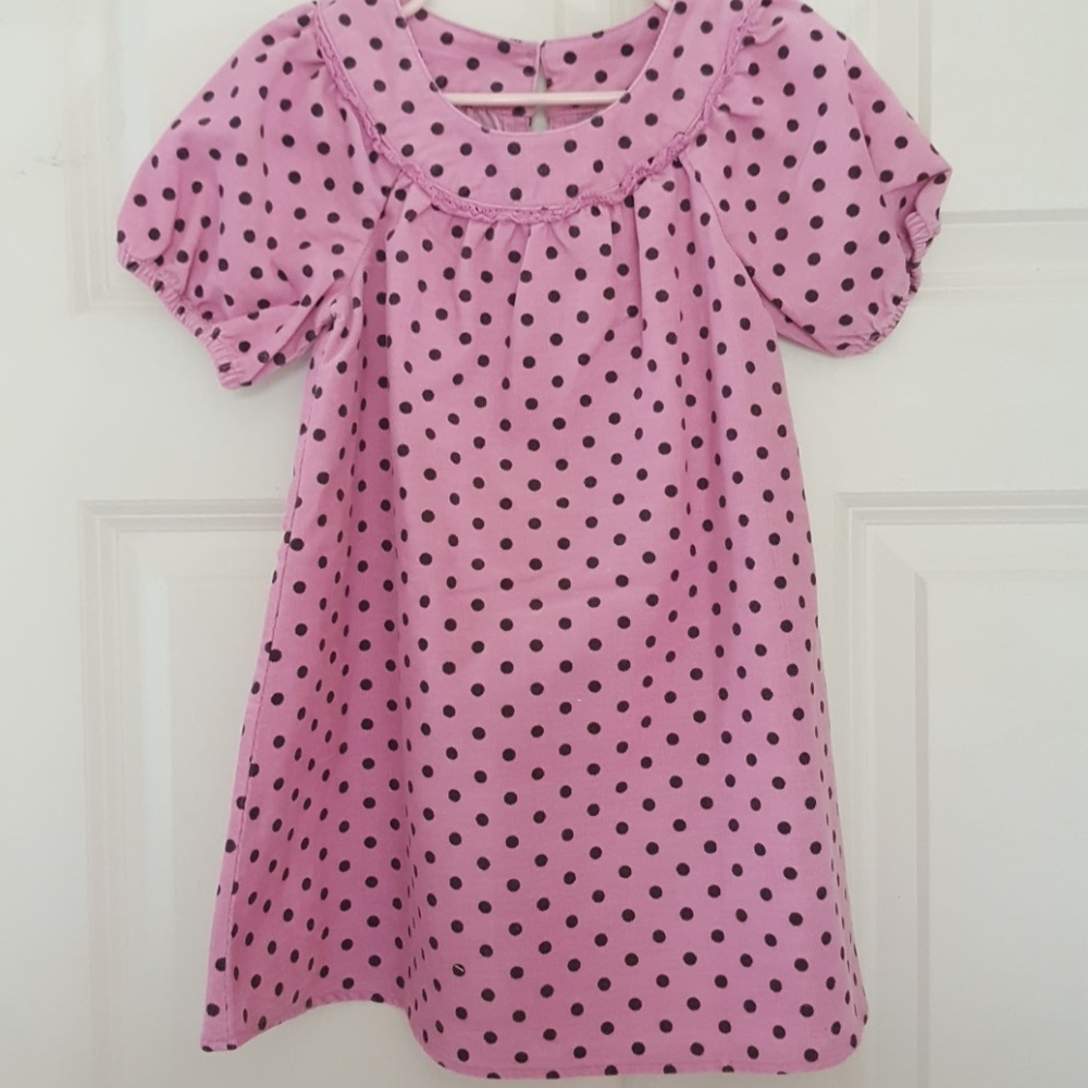 Genuine Kids Courderoy Polka dot Dress 3T